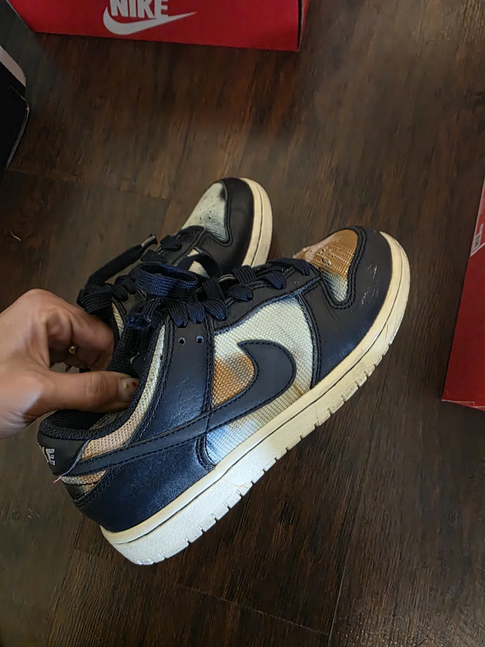 Nike Dunk Low Retro PRM Graffiti Pack “Navy” Obsidian - Kid’s Size 1Y